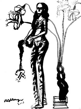 Medium: 'Chinese Ink on Paper', Size:'31 x 23 cm'