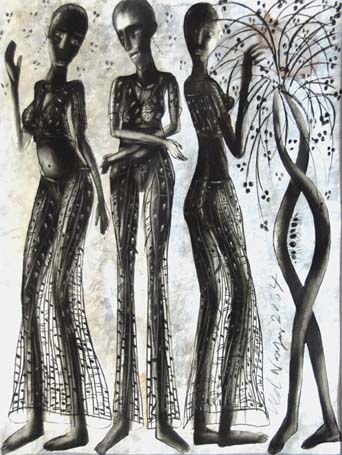 Chinese Ink on Paper', Size:'40 x 30 cm'