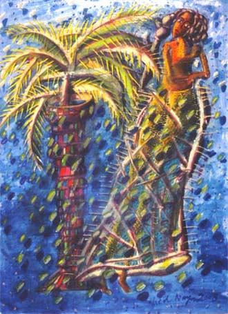 Medium: 'Chinese Ink & Gouache on Paper', Size:'76 x 56 cm'