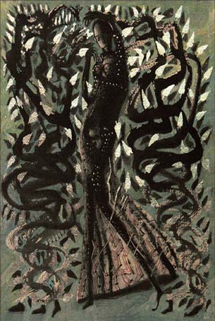 Medium: 'Chinese Ink, Acrylic on Paper, Counte, Gold & Silver Foil', Size:'46 x 31 cm'