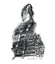 Medium: 'Chinese Ink on Paper', Size:'76 x 56 cm'