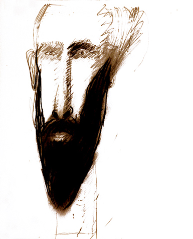 Medium: 'Conté on Paper', Size:'58 x 45 cm'