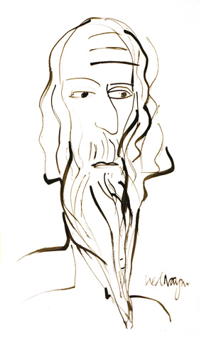 Medium: 'Chinese ink on Paper', Size:'58 x 30 cm'