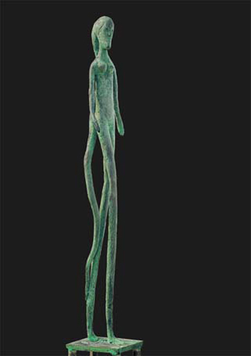 Title: 'Amidst The Planets - 7', Medium: 'Sculpture, Bronze, Acrylic & Stones', Size: '231 x 30 x 30 cm', Year: '1998'