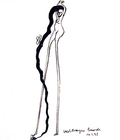 Medium: 'Chinese Ink on Paper', Size:'58 x 45 cm'