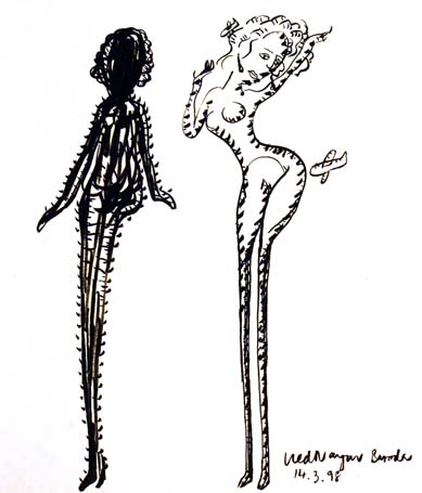 Medium: 'Chinese Ink on Paper', Size:'58 x 45 cm'