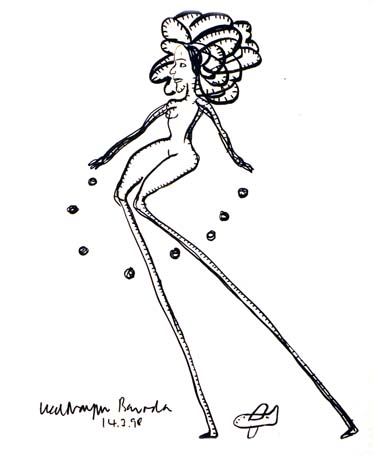 Medium: 'Chinese Ink on Paper', Size:'58 x 45 cm'