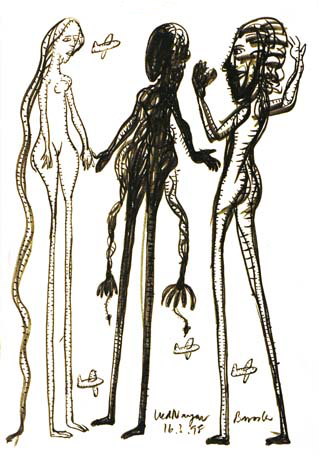 Medium: 'Chinese Ink on Paper', Size:'58 x 45 cm'