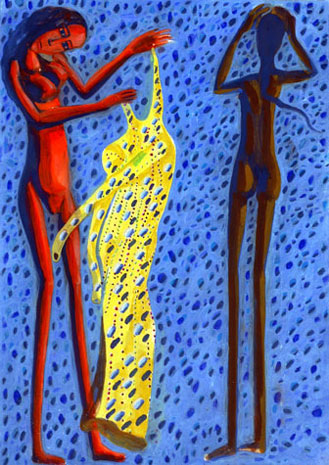 Medium: 'Acrylic on Canvas', Size:'60 x 45 cm'