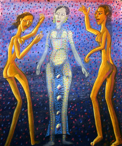 Medium: 'Gouache on Paper', Size:'45 x 30 cm'