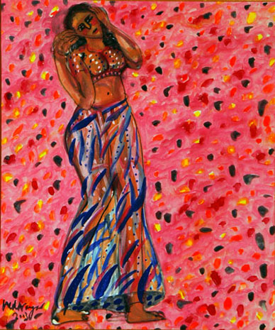 Medium: 'Gouache on Paper', Size:'45 x 30 cm'