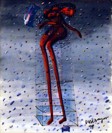 Medium: 'Gouache on Paper', Size:'45 x 31 cm'