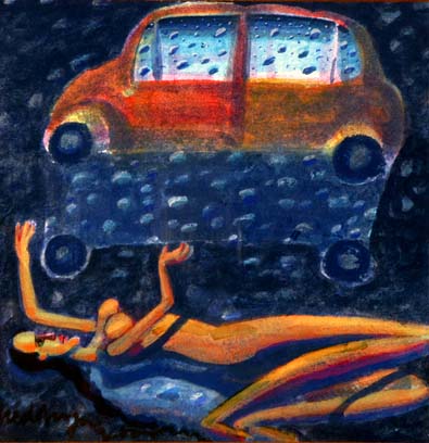 Medium: 'Gouache on Paper', Size:'31 x 31 cm'