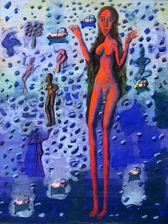 Medium: 'Gouache on Paper', Size:'45 x 31 cm'