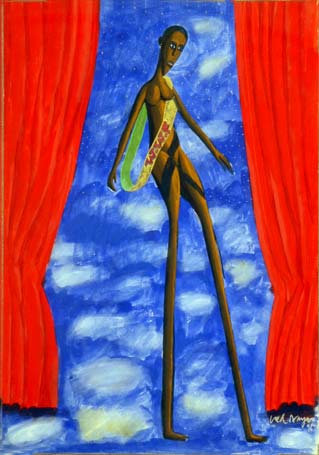 Medium: 'Gouache on Paper', Size: '46 x 33 cm'