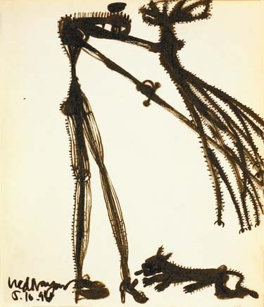 Medium: 'Ink on Paper', Size:'46 x 31 cm'