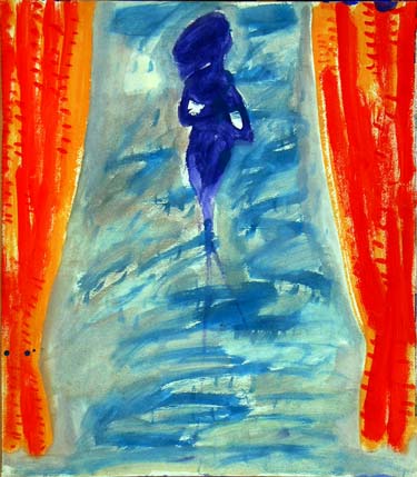 Medium: 'Gouache on Paper', Size:'56 x 46 cm'