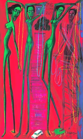 Medium: 'Gouache on Paper', Size:'46 x 21 cm'